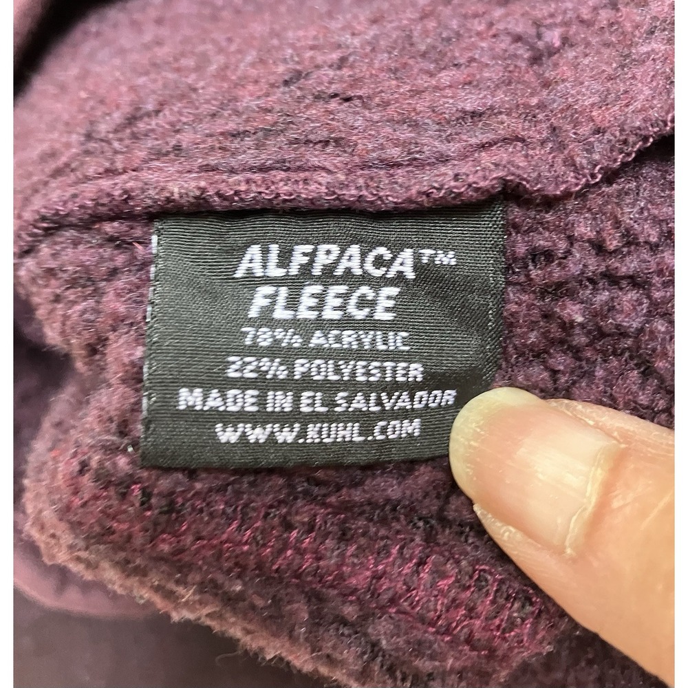 Kuhl Alfpaca Full Zip‎ Fleece Jacket Women's Size Small Purple - Picture 6 of 10
